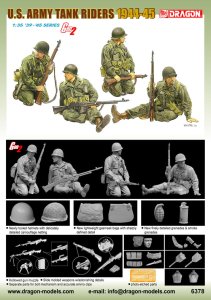DRAGON 6378 - 1:35 U.S. Army Tank Riders 1944-45