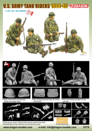 Przejdź do produktu DRAGON 6378 - 1:35 U.S. Army Tank Riders 1944-45