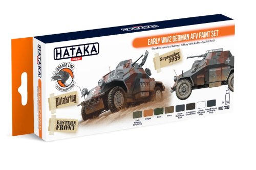 Przejdź do produktu HATAKA CS88 - Zestaw farb Early WW2 German AFV
