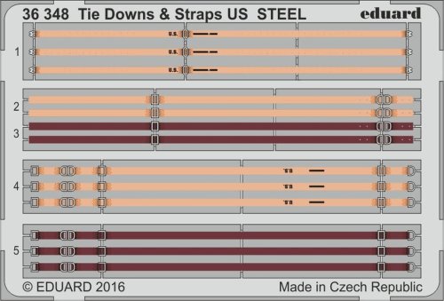 Przejdź do produktu EDUARD 36348 - 1:35 Tie Downs & Straps US - Steel