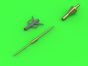 MASTER AM-48-131 - 1:48 MiG-31 Foxhound rurka Pitota