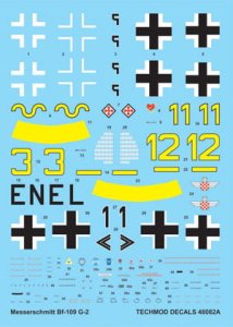 TECHMOD 48082 - 1:48 Messerschmitt Bf-109G-2 w/masks