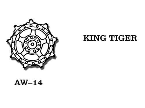 Przejdź do produktu Friulmodel AW-14 - 1:35 Metalowe koła napędowe King Tiger