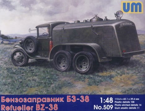 Przejdź do produktu UNIMODELS 509 - 1:48 BZ-38 Gasoline refueling truck