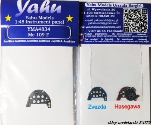 Przejdź do produktu YAHU YMA4834 - 1:48 Messerschmitt Me 109 F tablica przyrządów