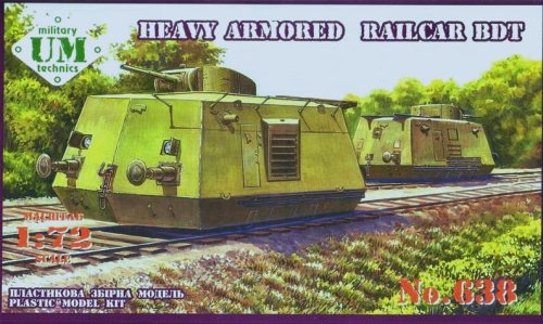 Przejdź do produktu UNIMODELS 638 - 1:72 BDT - Heavy Armored Railcar