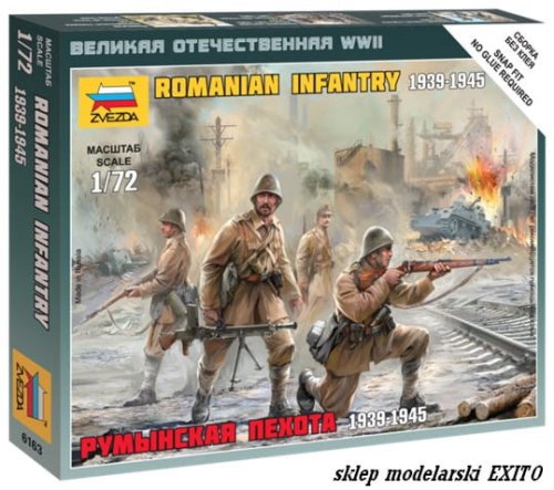 Przejdź do produktu ZVEZDA 6163 - 1:72 Romanian Infantry 1939-1945