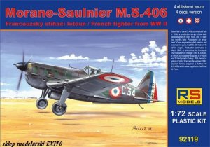 RS MODELS 92119 - 1:72 Morane Saulnier MS.406 Naval / D-3800