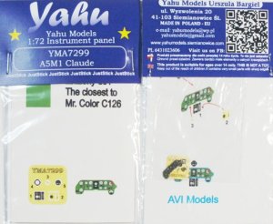 YAHU YMA7299 - 1:72 A5M1 Claude tablica przyrządów