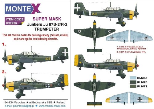 Przejdź do produktu MONTEX K32236 - 1:32 Junkers Ju 87B-2 & R-2