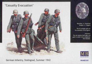 MASTER BOX 3541 - 1:35 Casualty Evacuation, German Infantry Stalingrad Summer 1942