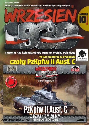 Przejdź do produktu FIRST TO FIGHT 010 -  Wrzesień 1939 - 1:72 Pz.Kpfw.II Ausf.C - Niemiecki czołg lekki z działkiem 20 mm - Gazetka w zestawie z modelem