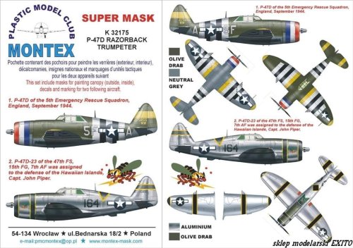 Przejdź do produktu MONTEX K32175 - 1:32 P-47 D Razorback