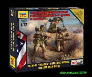 ZVEZDA 7415 - 1:72 US M-47 Dragon AT Missile System with Crew