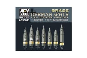 AFV CLUB AG 35043 - 1:35 German sFH18 15cm Howitzer Ammo Set