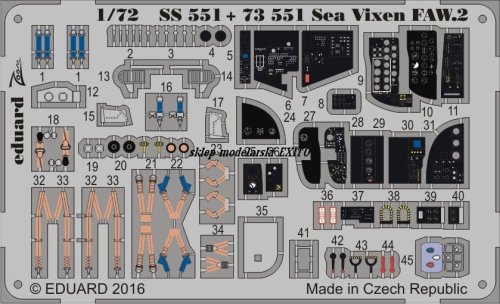 Przejdź do produktu EDUARD SS551 - 1:72 Sea Vixen FAW.2