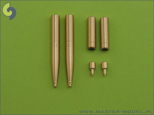 Przejdź do produktu MASTER AM-32-020 - 1:32 Lufy działek Hispano 20mm i km Browning 12,7mm Spitfire skrzydło E późne