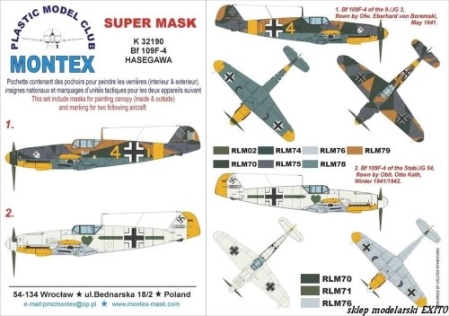 Przejdź do produktu MONTEX K32190 - 1:32 Messerschmitt Bf 109F-4
