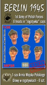 TORO MODEL 35F25 - 1:35 Berlin 1945 - Głowy w rogatywkach - 6 szt.