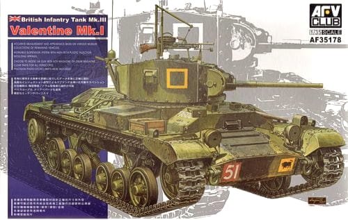Przejdź do produktu AFV CLUB 35178 - 1:35 British Infantry Tank Mk.III Valentine Mk.I