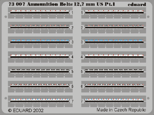 Przejdź do produktu EDUARD 73007 - 1:72 Ammunition Belts US Cal.0.50