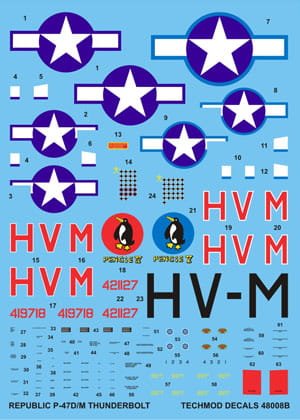 Przejdź do produktu TECHMOD 48008 - 1:48 P-47 D/M Thunderbolt