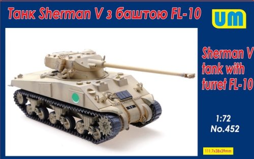 Przejdź do produktu UNIMODELS 452 - 1:72 Sherman V Tank with Turret FL-10