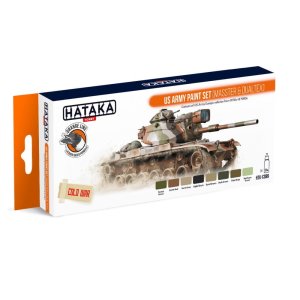 HATAKA CS99 - Zestaw farb US Army Masster&Dualtex
