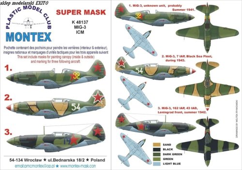 Przejdź do produktu MONTEX K48137 - 1:48 MiG-3