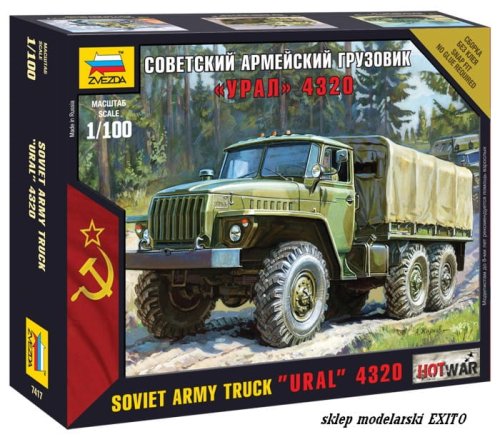 Przejdź do produktu ZVEZDA 7417 - 1:100 Ural 4320 - Soviet army truck