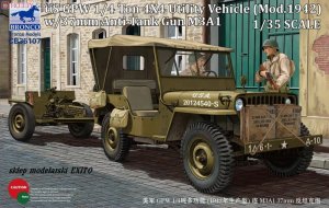 BRONCO CB 35107 - 1:35 US GPW 4x4 Light Utility Vehicle mod 1942 w/37mm AT Gun M3A1
