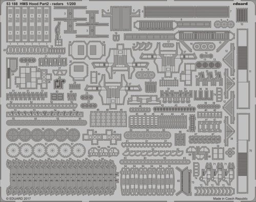 Przejdź do produktu EDUARD 53188 - 1:200 HMS Hood pt. 2  radars