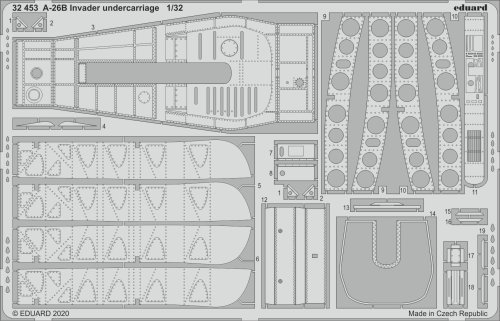 Przejdź do produktu EDUARD 32453 - 1:32 A-26B Invader undercarriage