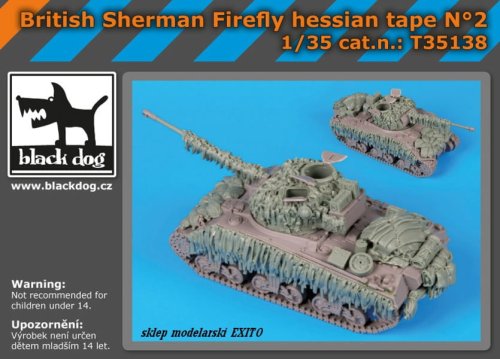 Przejdź do produktu BLACK DOG T35138 - 1:35 British Sherman Firefly hessian tape N°2