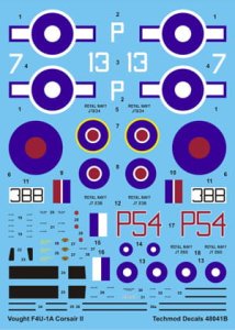 TECHMOD 48041 - 1:48 F4U-1 Corsair