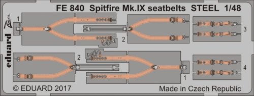 Przejdź do produktu EDUARD FE840 - 1:48 Spitfire Mk.IX seatbelts - Steel