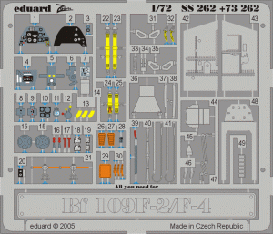 EDUARD SS262 - 1:72 Bf 109F-2/F-4