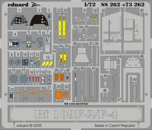 Przejdź do produktu EDUARD SS262 - 1:72 Bf 109F-2/F-4