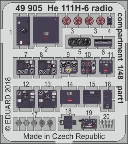 Przejdź do produktu EDUARD 49905 - 1:48 He 111H-6 radio compartment
