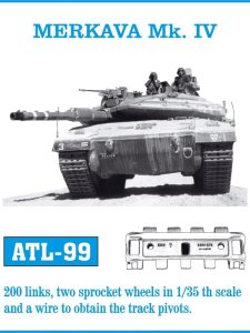 Friulmodel ATL-099 - 1:35 Metalowe gąsienice Merkava Mk.IV