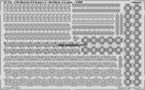 Przejdź do produktu EDUARD 53131 - 1:200 USS Hornet CV-8 part 4 - Oerlikon AA guns