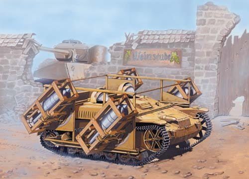Przejdź do produktu MIRAGE 35519 - 1:35 UE-sWG 40/32cm Wk Fl Wyrzutnia "Stuka zu Fuss"