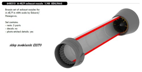 Przejdź do produktu EDUARD 648215 - 1:48 A-4E/F exhaust nozzle