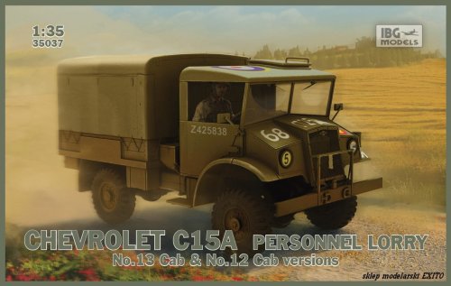 Przejdź do produktu IBG 35037 - 1:35 Chevrolet C15A Personnel Lorry No.13 Cab & No.12 Cab version