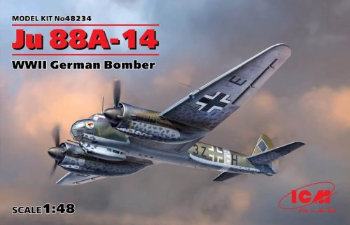 Przejdź do produktu ICM 48234 - 1:48 Junkers Ju 88A-14 WWII German Bomber