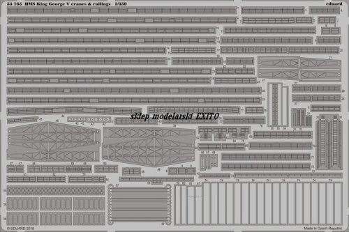 Przejdź do produktu EDUARD 53165 - 1:350 HMS King George V cranes & railings