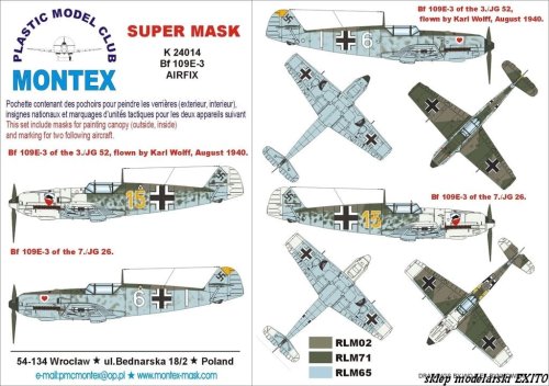 Przejdź do produktu MONTEX K24014 - 1:24 Messerschmitt Bf-109 E-3