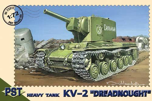Przejdź do produktu PST 72017 - 1:72 KV-2 "Dreadnought" Heavy Tank