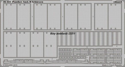 Przejdź do produktu Eduard 36331 - 1:35 Panther Ausf. D Schürzen
