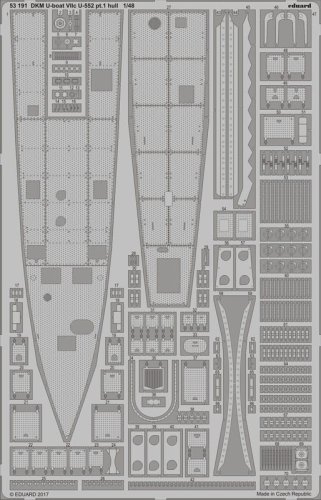 Przejdź do produktu EDUARD 53191 - 1:48 DKM U-boat VIIc U-552 pt.1 hull
